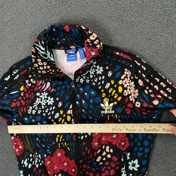 Adidas X Farm Rio Track Jacket size Medium Floral Coral Reef Black 2016 - Picture 7 of 10